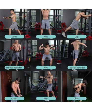 Resistance Bands Exercise Bands Resistance Bands for Working Out Work Out Bands with Handles for Men and Women Fitness Strength Training Home Gym Equipment (Assorted) - Buy Online on GoSupps.com