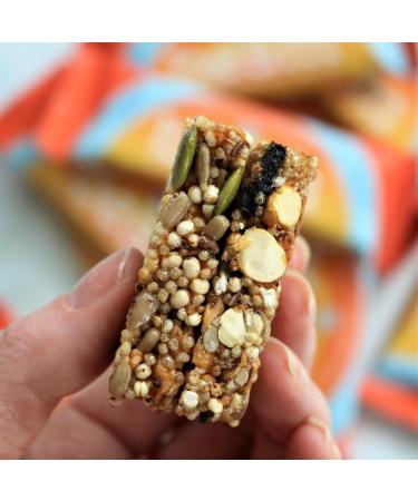 BEAM Blueberry Lemon Crispy Seed Bar | Nut-Free & Gluten-Free | Plant-Based High Fiber Snack (12 Bars) - Buy Online on GoSupps.com