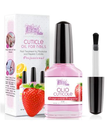 Cuticle Oil for Nails Professional Nail Treatment 12 ml - 0 4 Fl. oz - Strawberry Fragrance - Moisturizing and Regenerating Oil for Cuticles Gives Relief and Freshness to Dry and Irritated Skin