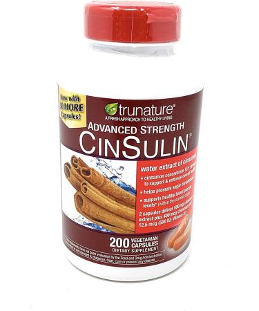 TruNature Advanced Strength Cinsulin Cranberry 200 Count - Natural Blood Sugar Support - Buy Online on GoSupps.com
