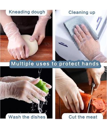 PEIPU Vinyl Disposable Gloves Powder Free - Latex Free Medium 100 Pack for Cleaning Service - Buy Online on GoSupps.com