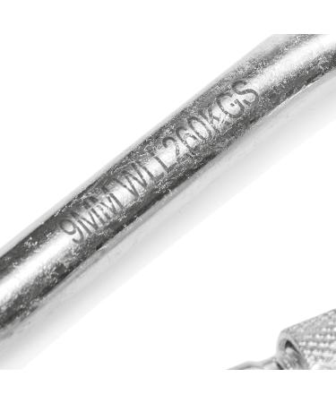 Buy Com-Four 12x Heavy-Duty Screw Carabiner Hooks - 260 kg Load Capacity - Ideal for High Stress - Set of 12 (90 x 9 mm) - International Shipping Available - Buy Online on GoSupps.com