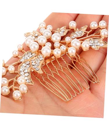 DOITOOL Tiara Wedding Bride Hair Comb Bridal Hair Accessories Hair Comb for Women Wedding Hair Accessories Women Hair Accessories Pearl Hair Comb Headgear Hairpin Miss Silver - Buy Online on GoSupps.com