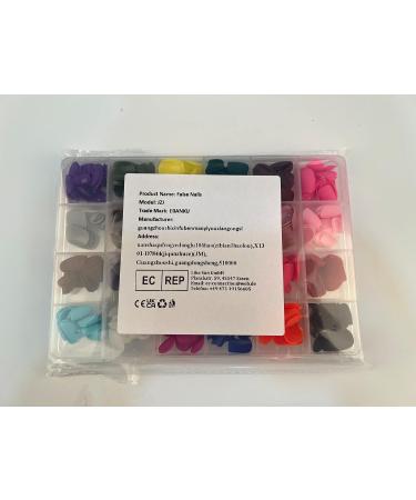 576 Pcs Matte Press on Nails EBANKU Short Acrylic False Nails - 24 Colors Square Fake Nails for Women Girls - Buy Online on GoSupps.com