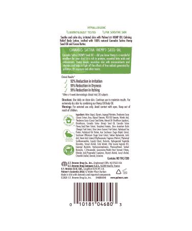 Palmer's Cocoa Butter Formula Hemp Oil Body Lotion - Calming Relief, 8 Oz - Buy Online on GoSupps.com