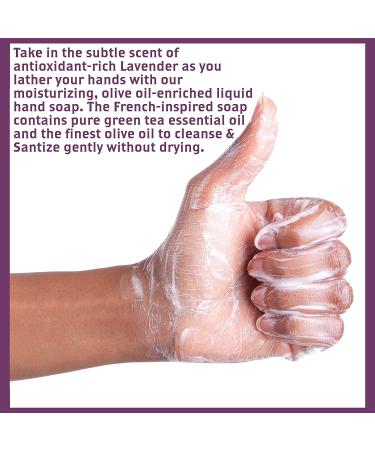 Olivia Care All Natural Liquid Hand Soap - Cleansing and Germ-Fighting Moisturizing Hand Wash - Lavender Scented - 18.5 OZ - Buy Online on GoSupps.com