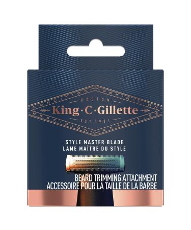 King C. Gillette Style Master Beard Trimmer Razor Refill with 4-Directional Metal Razor Blades, 1 Cartridge King C. Gillette Style Master Trimmer Blade Refill