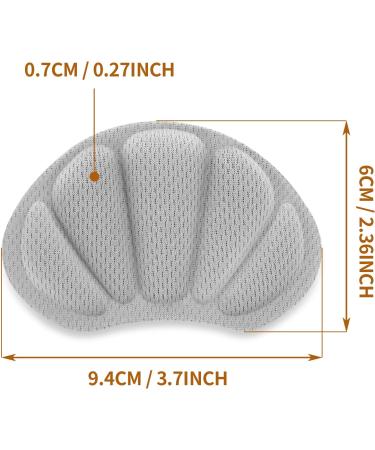 Sibba Heel Grip Liner Cushions - 6 Pairs | Self-Adhesive Shoe Pads for Big Shoes | Anti-Blister Insoles for Women & Men - Buy Online on GoSupps.com