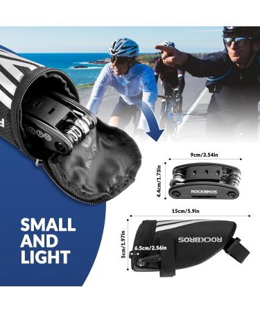Rockbros 16-in-1 Bicycle Saddlebag & Multi-Tool | Perfect for Mountain Racing & E-Bikes - Buy Online on GoSupps.com