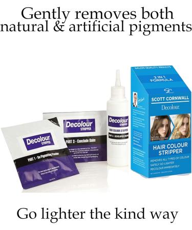 Scott Cornwall Decolour Hair Colour Stripper Removes natural and artificial pigment Ammonia-Free Colour Stripper and Lightener Low-Peroxide Cruelty-Free Decolour Stripper - Buy Online on GoSupps.com