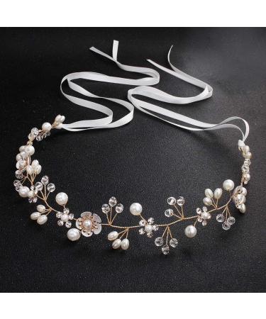 Women's Floral Wreath Crown & Wrist Band Set | Flower Headband for Weddings & Events - Buy Online on GoSupps.com