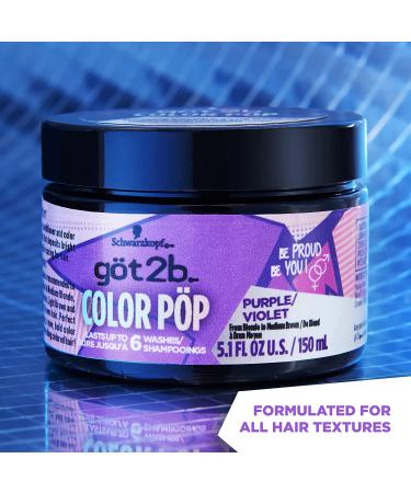 Got2b Color Pop Purple Hair Color Mask 5.1 oz - Semi-Permanent Dye - Buy Online on GoSupps.com