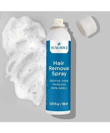 Hair Removal Spray Foam - 100% Natural Formula Painless & Effective Depilatory Cream for Body & Intimate Areas - Suitable for Women & Men - Buy Online on GoSupps.com