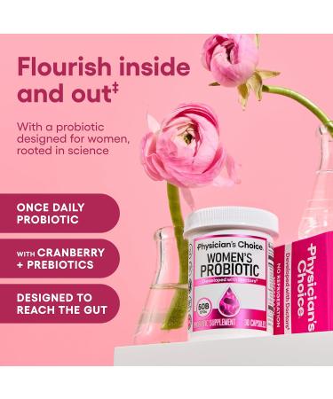 Physician's CHOICE - Complete Women's Gut Health Bundle: Probiotics 60 Billion CFU & Women's Prebiotics & Probiotics - Buy Online on GoSupps.com