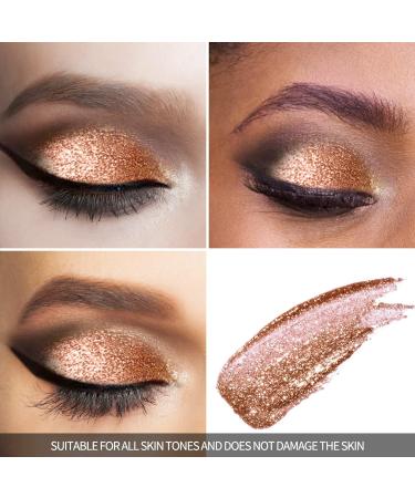 Anglicolor Glitter Liquid Eyeshadow - Highly Pigmented Vegan Makeup (#4 Bronze) - Buy Online on GoSupps.com