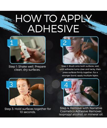 Water-Based Acrylic Adhesive - Non-Toxic Bonding Glue for Makeup & Prosthetics - 2 Oz | International Shipping - Buy Online on GoSupps.com