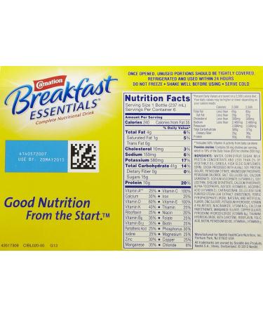 Carnation Breakfast Essentials Rich Milk Chocolate Ready-to-Drink 8 FL OZ Bottle (Pack of 6) - Buy Online on GoSupps.com