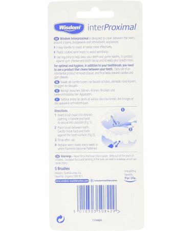 Wisdom Interproximal Toothbrush - Pack of 6 (6 Count) | Dental Care Tool - Buy Online on GoSupps.com