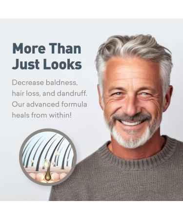 Just Nutritive Men's Gray Hair Shampoo | Sulfate-Free Brassy Tone Remover | Natural Gray Hair Treatment | 8 oz - Buy Online on GoSupps.com