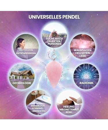 Shop Rose Quartz Divination Pendulum for Radiesthesia | Crystal Healing Tool - Buy Online on GoSupps.com