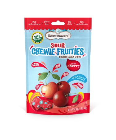 Torie and Howard Chewie Fruities, Sour Cherry, 4 Ounce Chewie Fruities Sour Cherry 4 Ounce (Pack of 1)