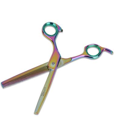 Sharf Gold Touch 6.5 42-Tooth Rainbow Thinning Shear for Dogs - Japanese Stainless Steel Pet Shears - Buy Online on GoSupps.com