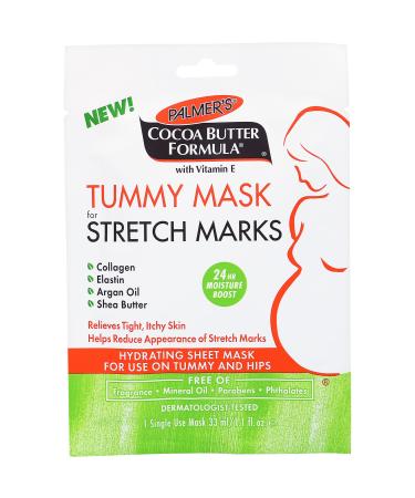 Palmer's Cocoa Butter Formula Tummy Mask for Stretch Marks 1 Single Use Mask 1.1 fl oz (33 ml)