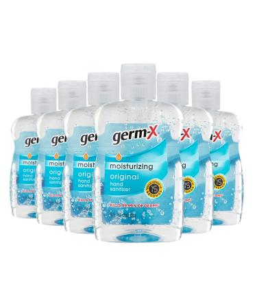 Germ-X Original Hand Sanitizer, 8 Fluid Ounce Bottles (Pack of 6), 48 Fl Oz 8 Fl Oz (Pack of 6)