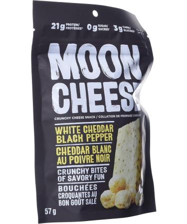Moon Cheese White Chedda Black Peppa 100% Cheddar Cheese Low-Carb 10 Oz Keto-Friendly High Protein Snack Alternative to Protein Bars Cookies and Shakes 57 Grams cheddar 57 g (Pack of 1) - Buy Online on GoSupps.com