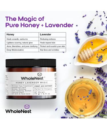 WholeNest Postpartum Essentials - Honey Lavender Magic Perineal Balm for C-Section Recovery | All-Natural Soothing Care for Cuts, Scrapes, and Burns - Buy Online on GoSupps.com