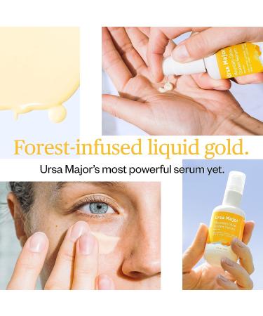 Ursa Major Mountain Glow Natural Face Serum - Vegan Daily Moisturizing Serum for Youthful Skin | Combat Wrinkles & Boost Radiance | 1.0 oz - Buy Online on GoSupps.com