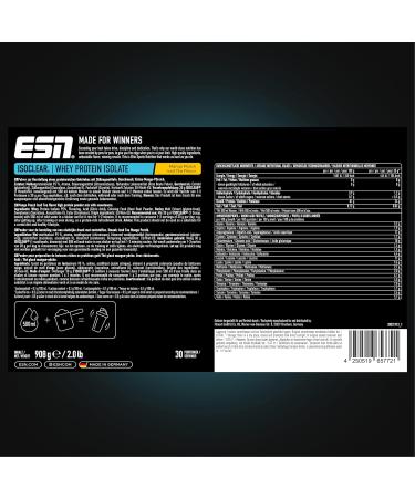 ESN Isoclear Whey Isolate Protein Powder - Mango Peach Iced Tea 908g | Delicious Clear Whey Quality Tested Made in Germany - Buy Online on GoSupps.com