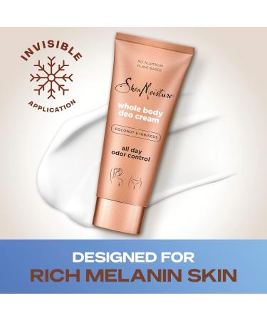 SheaMoisture Whole Body Deo Cream Coconut & Hibiscus - 3 Count Aluminum-Free All-Day Odor Control 2.5 oz - International Shipping Available - Buy Online on GoSupps.com