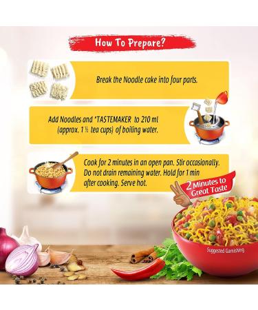 Maggi 2 Minute Noodles Masala 70g Pack - 12 Pack | Authentic Indian Flavor | 2.46oz Each - Buy Online on GoSupps.com