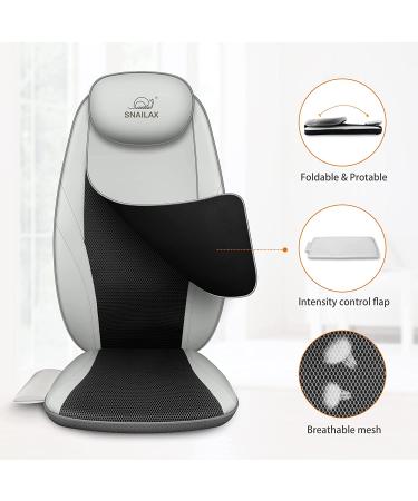 Snailax Shiatsu Massage Cushion with Heat - White | Home Office Seat Massager - Buy Online on GoSupps.com