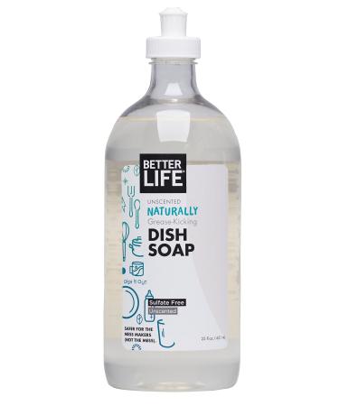 Better Life Dish Soap, Unscented, 22 Fl Oz Unscented  22 Fl Oz (Pack of 1)