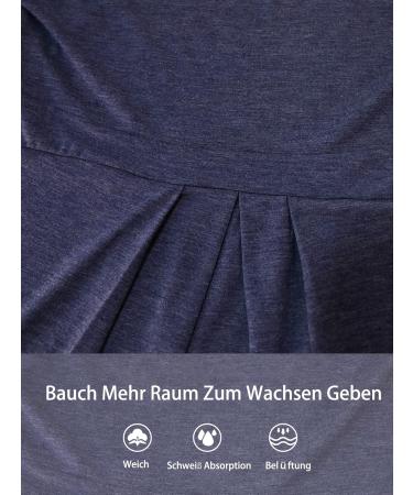 Love2Mi Women's Maternity Nursing Shirt - Layered Wrap Top in Navy - Size L to XL - Buy Online on GoSupps.com