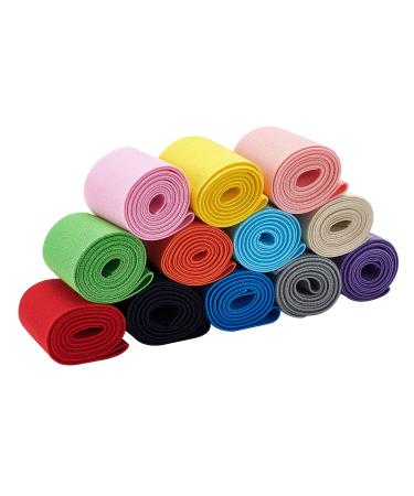 BENECREAT 13 Yards (12M) 50mm Wide Flat Elastic Bands 12 Colors Sewing Elastic Bands For Dress Skirt Waistband Wig Bands