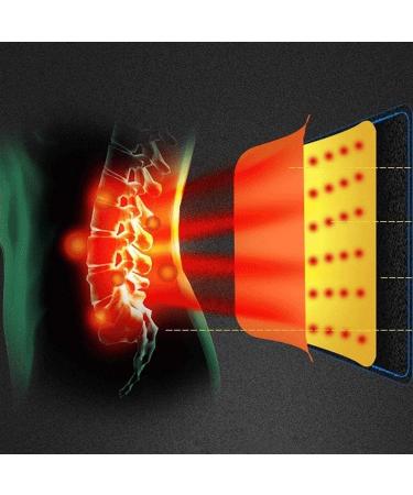 Samnuerly X-Large Lumbar Support Belt with Magnetic Heating | Adjustable Support Straps & Removable Cushion | Year-Round Back Pain Relief - Buy Online on GoSupps.com