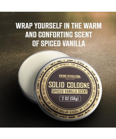 Viking Revolution Spiced Vanilla Mens Solid Cologne Men 2 Oz - Men Solid Perfume Cologne for Men - Balm Cologne for Mens Cologne Balm Travel Cologne Wax (1 pack Spiced Vanilla) Spiced Vanilla 2 Ounce (Pack of 1) - Buy Online on GoSupps.com