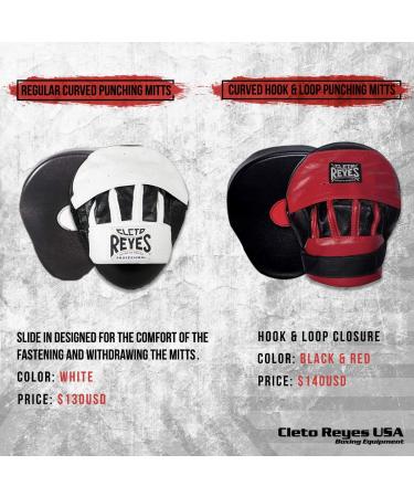 Cleto Reyes Curved Mitts with Hook and Loop Closure - Top Quality Training Gear - Buy Online on GoSupps.com