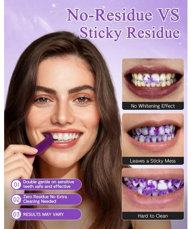 Purple Teeth Whitening Strips Hydroxyapatite-Infused White Strips for Enamel Care No-Sensitivity Whitening Whitening & Color-Correcting Formula 28 Strips (14 Treatments) Coconut - Buy Online on GoSupps.com