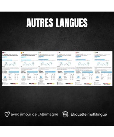 Beta Alanine Powder 500 g + 99% Purity Neutral Flavor Vegan Highly Dosed No Additives BIOS Nutrition (Made in Germany) - Buy Online on GoSupps.com