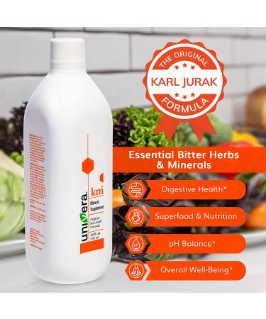 Univera KM Mineral Supplement - 32 fl oz (1PK) | Original Karl Jurak Formula | Rich in Potassium & Vitamins | Supports pH Balance & Digestive Health - Buy Online on GoSupps.com