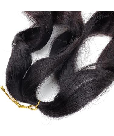 Bouncy Braiding Hair 22 Inch 6 Pack French Curles Synthetic Extensions - Pre-Stretched Wavy Hair 1b/33/30 (Pack of 6) - Buy Online on GoSupps.com