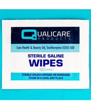 Qualicare First Aid Sterile Injury Wipes - 30x Alcohol-Free Saline Skin Wipes - Buy Online on GoSupps.com