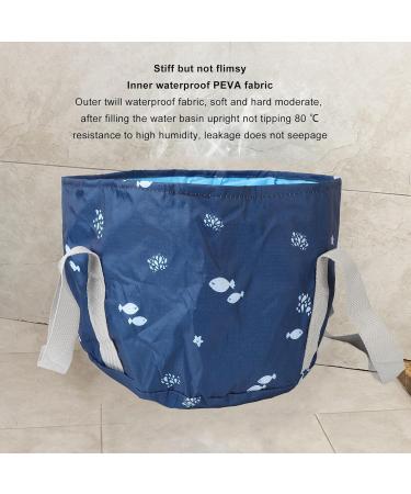 Verdant Touch Foot Bath Basin Portable Travel Foot Bath Tub Collapsible Basin for Outdoor Picnic Navy Whale - Buy Online on GoSupps.com