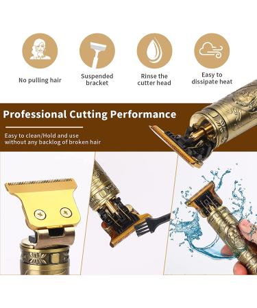 FREEAGLE Zero Gapped T-Blade Hair Clippers for Men - Professional Rechargeable Trimmer with LED Display for Hair and Beard Grooming - Buy Online on GoSupps.com