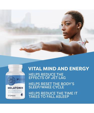 Vimergy Melatonin Capsules - 120 Capsules - Buy Online on GoSupps.com