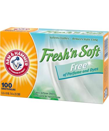 ARM & HAMMER Fabric Softener Sheets - Perfume & Dye Free 100 Ct | Premium International Shipping - Buy Online on GoSupps.com